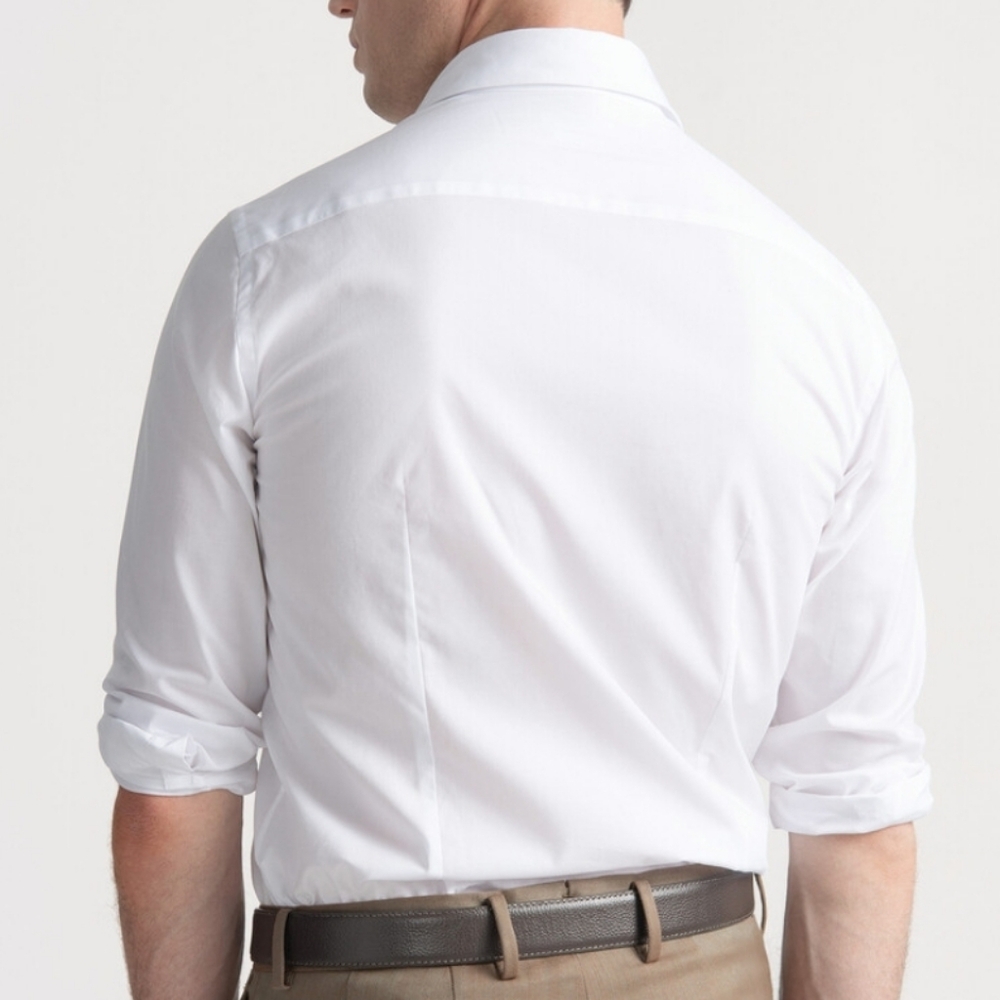 Men's Gutteridge White Button Down Collared Dress… - image 2